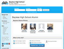 Tablet Screenshot of baylesshighschool.org